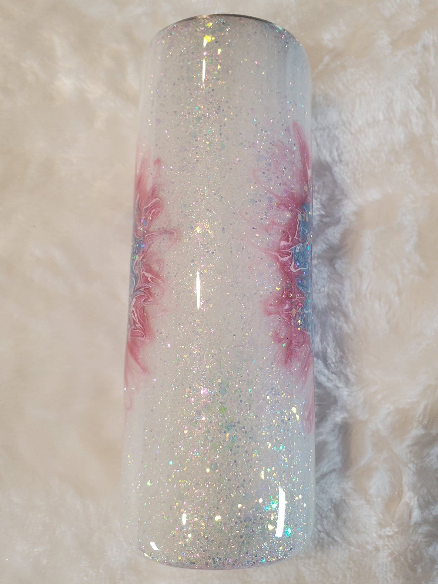 Boujie HEART pigment Custom Tumbler - 20 oz Skinny Straight - pastels