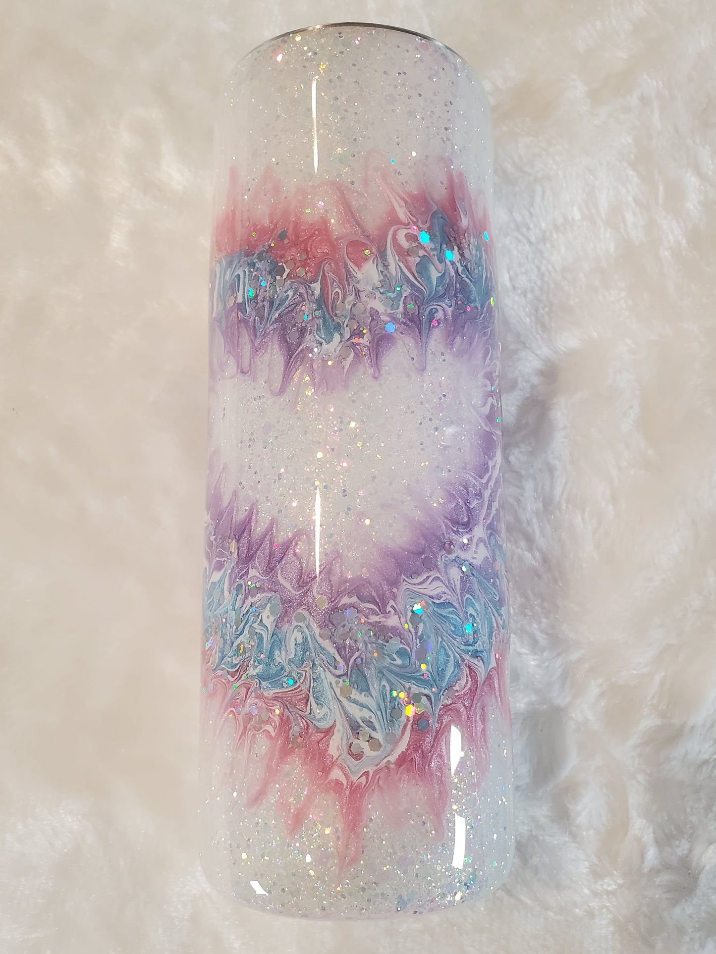 Boujie HEART pigment Custom Tumbler - 20 oz Skinny Straight - pastels