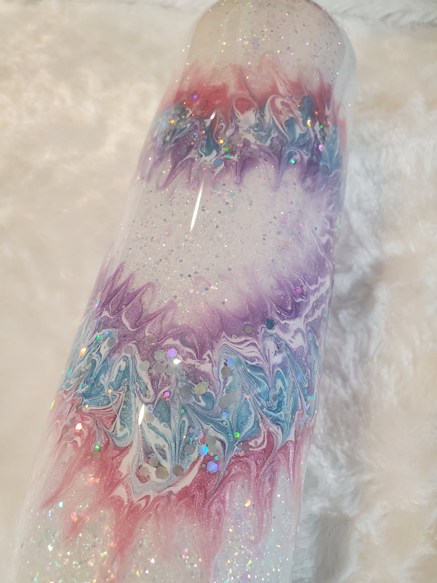 Boujie HEART pigment Custom Tumbler - 20 oz Skinny Straight - pastels