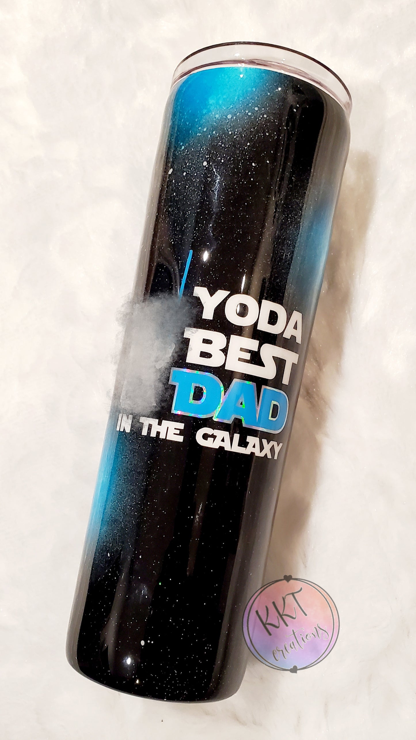 Yoda Best Dad in the Galaxy Custom Tumbler - 30 oz Skinny