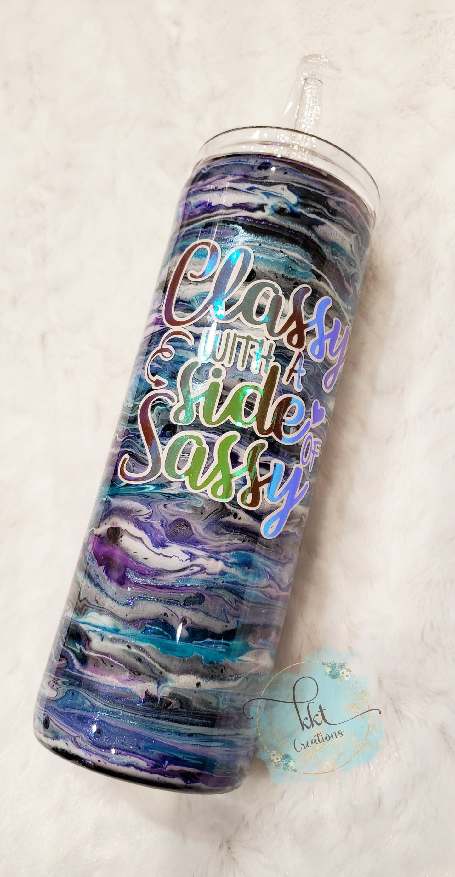 Alcohol Ink Custom Tumbler