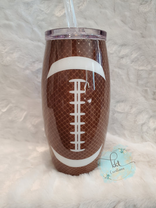 Football Barrel Custom Tumbler - 25 oz barrel -Can be customized!