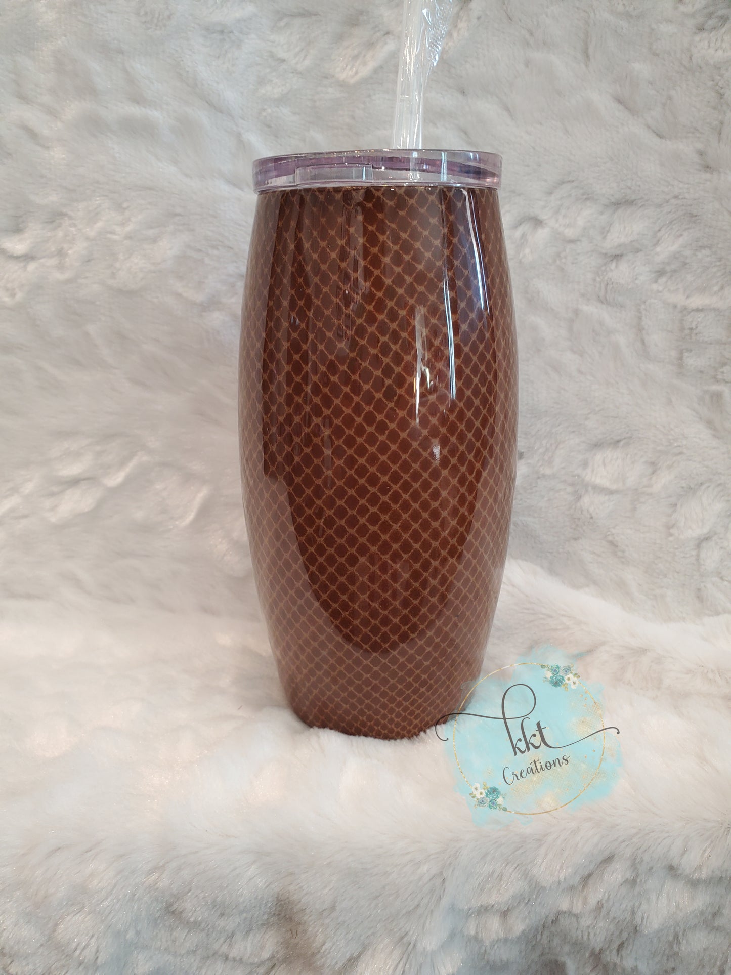 Football Barrel Custom Tumbler - 25 oz barrel -Can be customized!