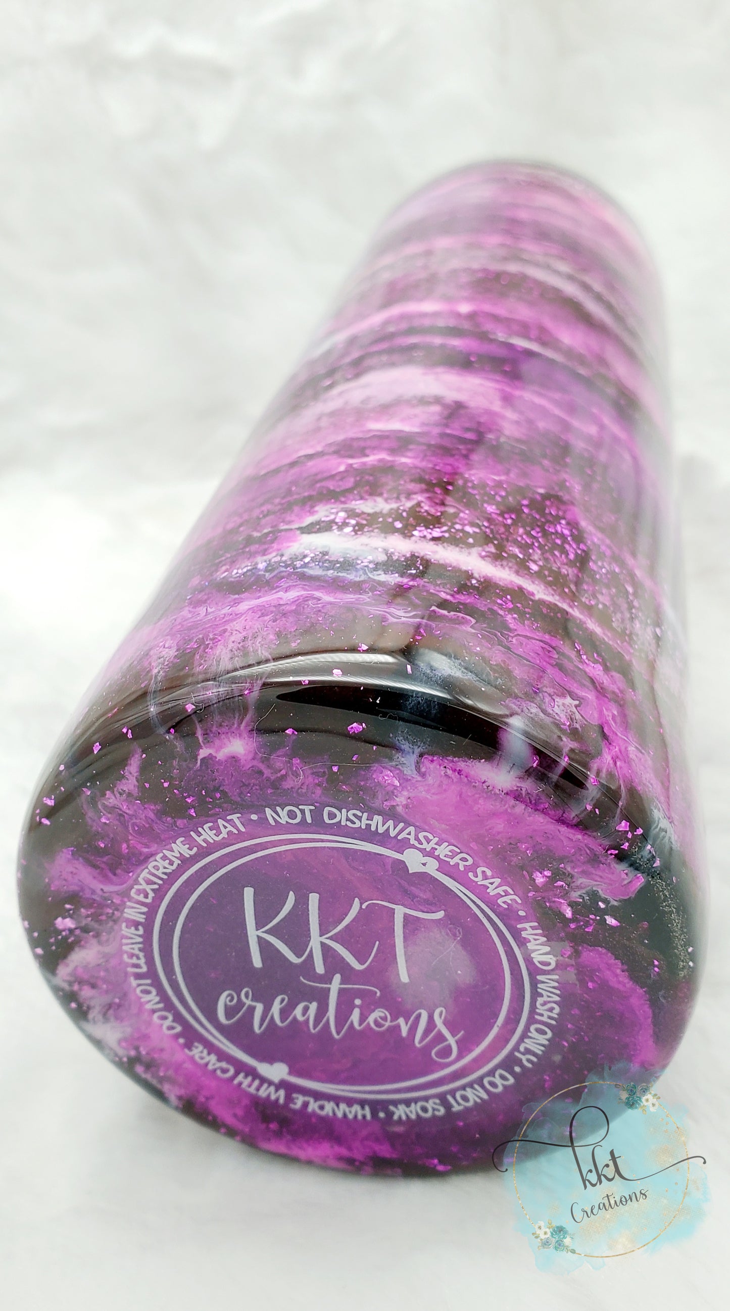 Mesmorize Custom Tumbler - 20 oz Skinny Straight -Purple/Pink