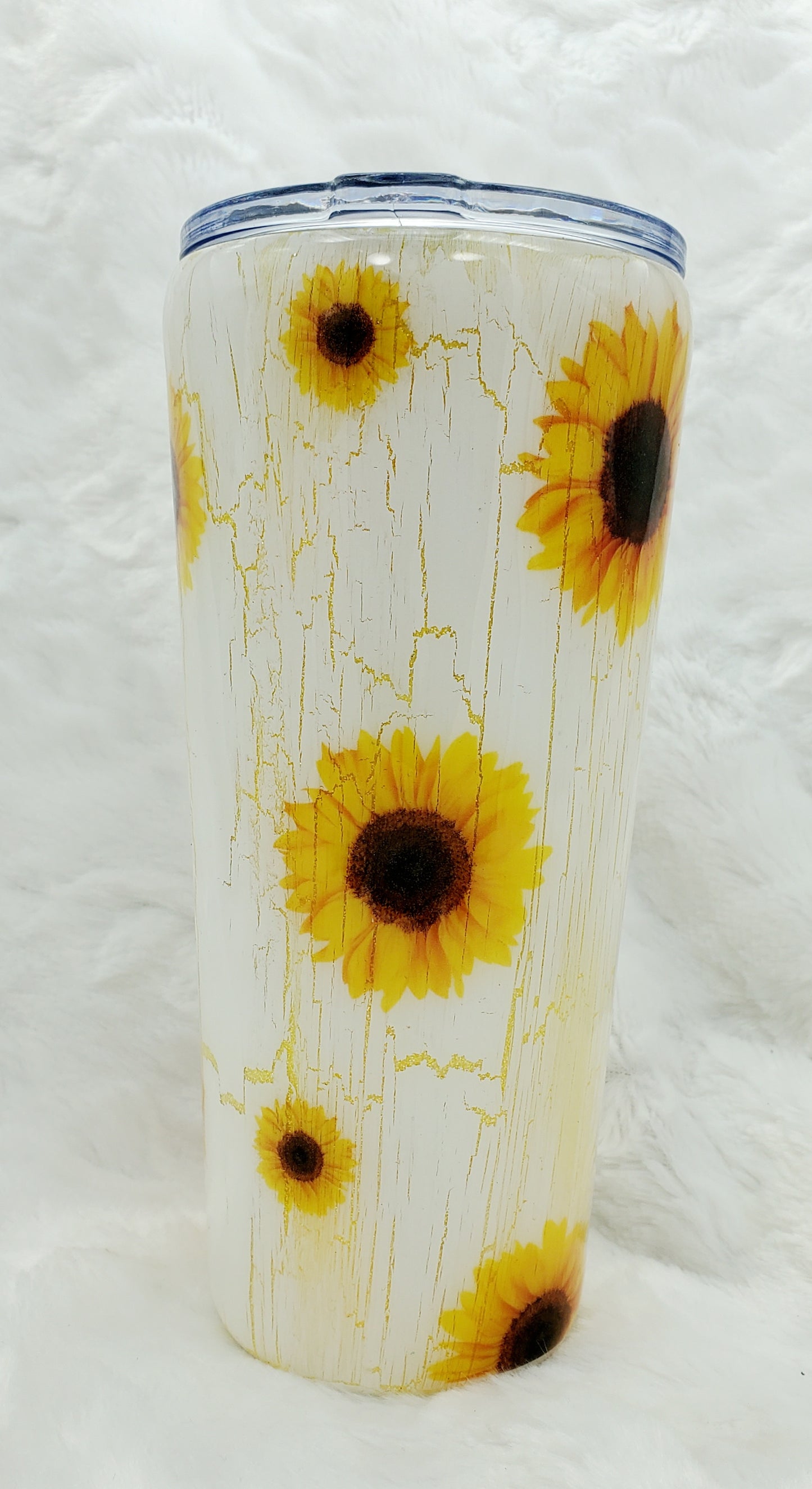 Sunflower Leopard Gnome MOM Custom Tumbler - 22 oz Taper