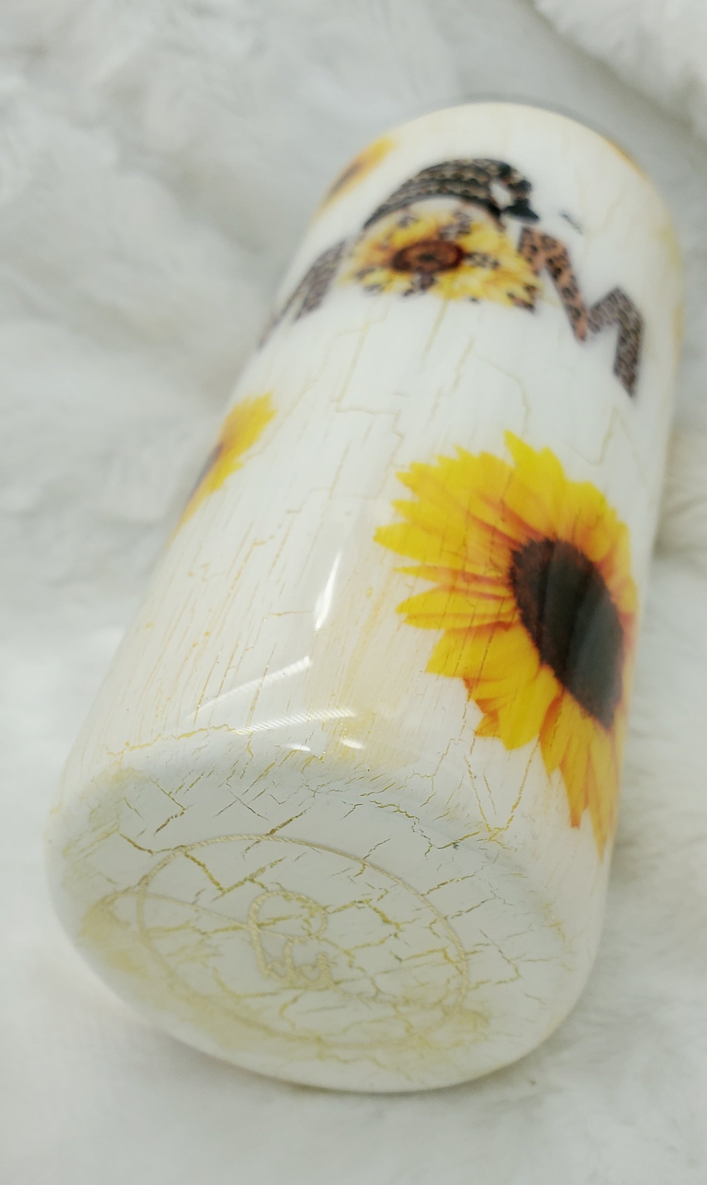 Sunflower Leopard Gnome MOM Custom Tumbler - 22 oz Taper