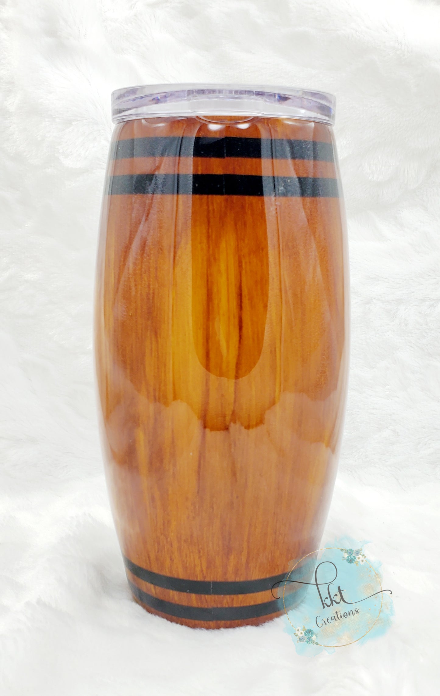 Barrel JD Custom Tumbler - 25 oz barrel -Woodgrain