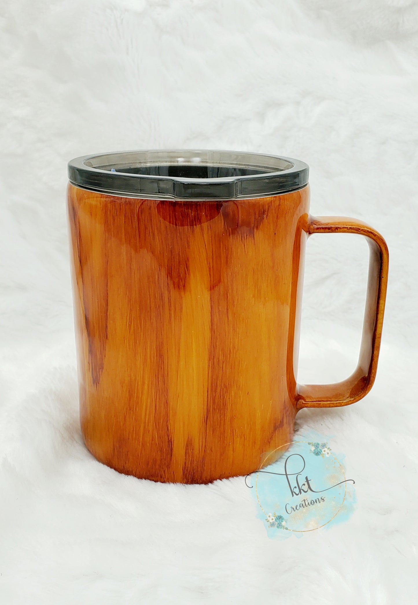 Grandpa Custom Tumbler Coffee Mug- 12 oz mug - woodgrain