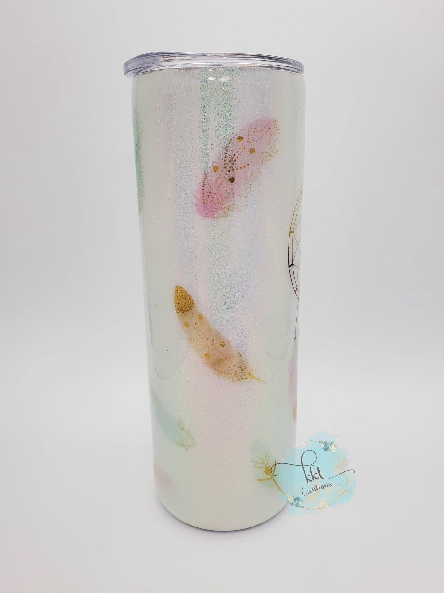 Dreamcatcher pastel opal Custom Tumbler - 20 oz Skinny Straight