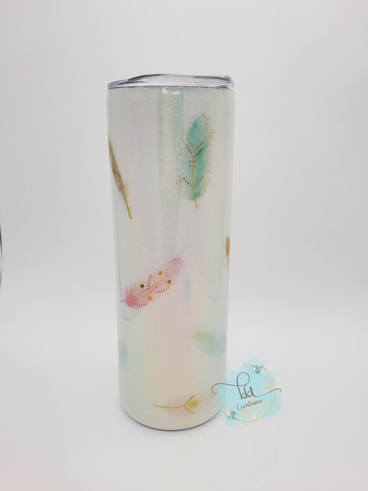 Dreamcatcher pastel opal Custom Tumbler - 20 oz Skinny Straight