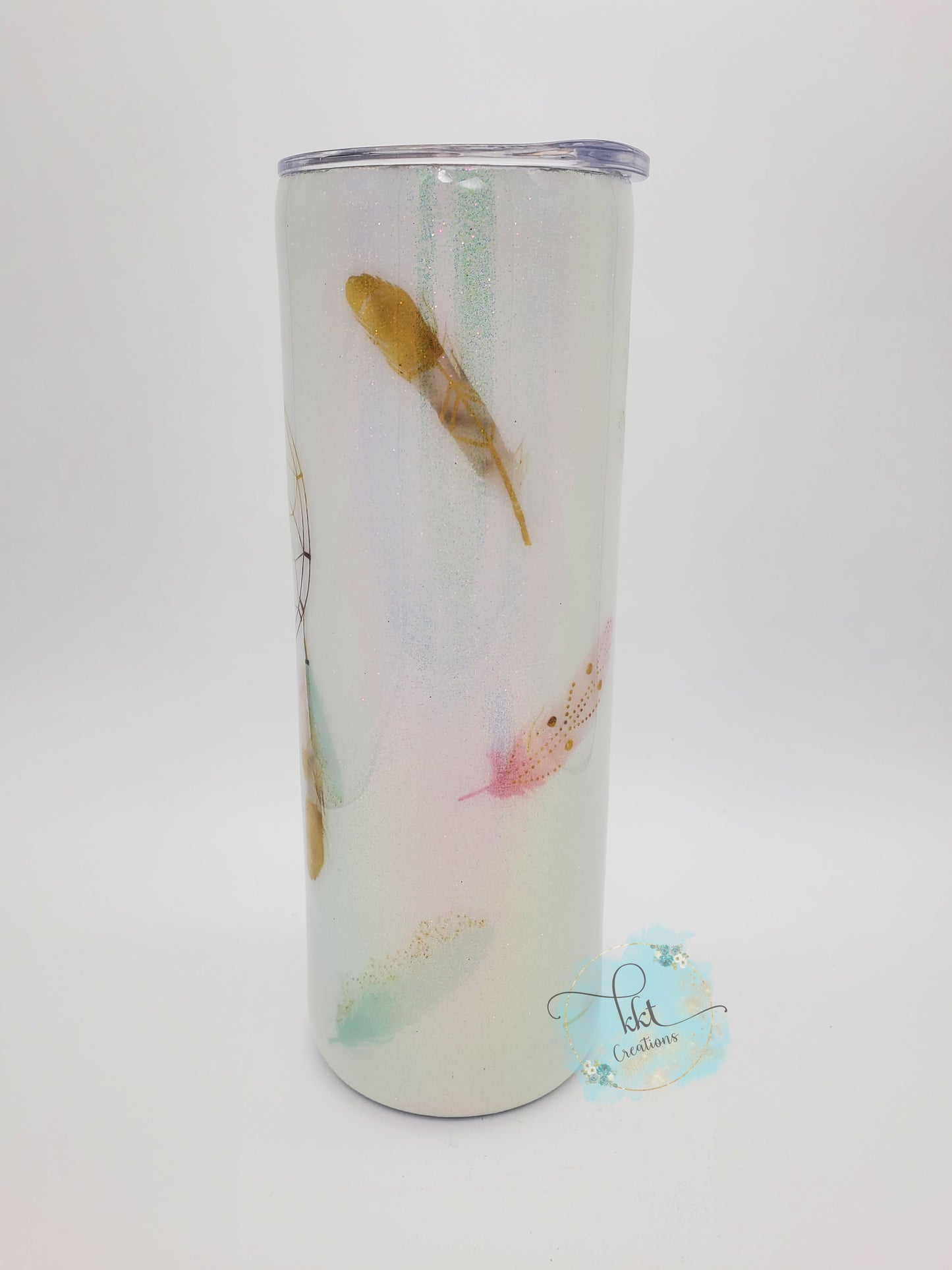 Dreamcatcher pastel opal Custom Tumbler - 20 oz Skinny Straight